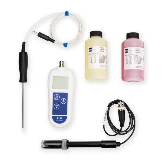 ETI 8100 pH and Temperature Meter Kit