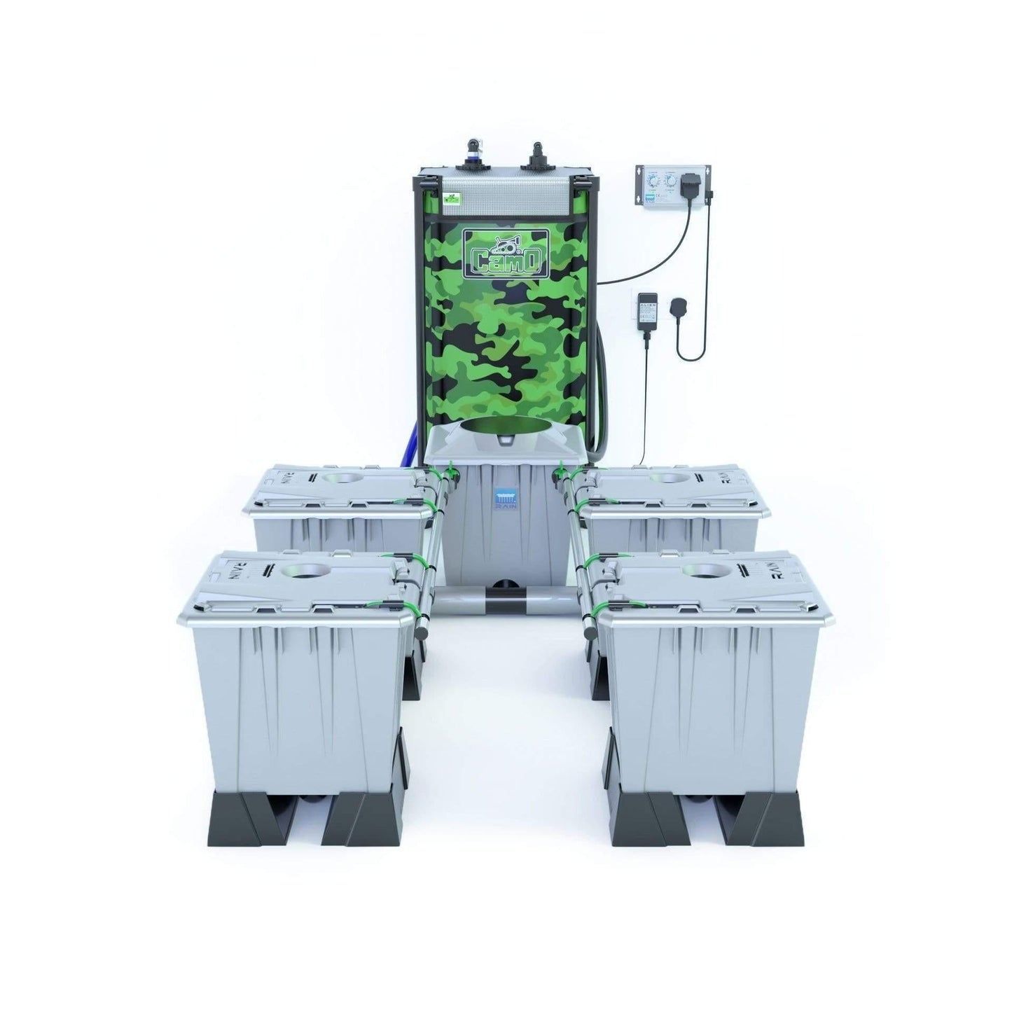 Alien RAIN™ 4 Pot 15L PRO Silver Series - Include Tank