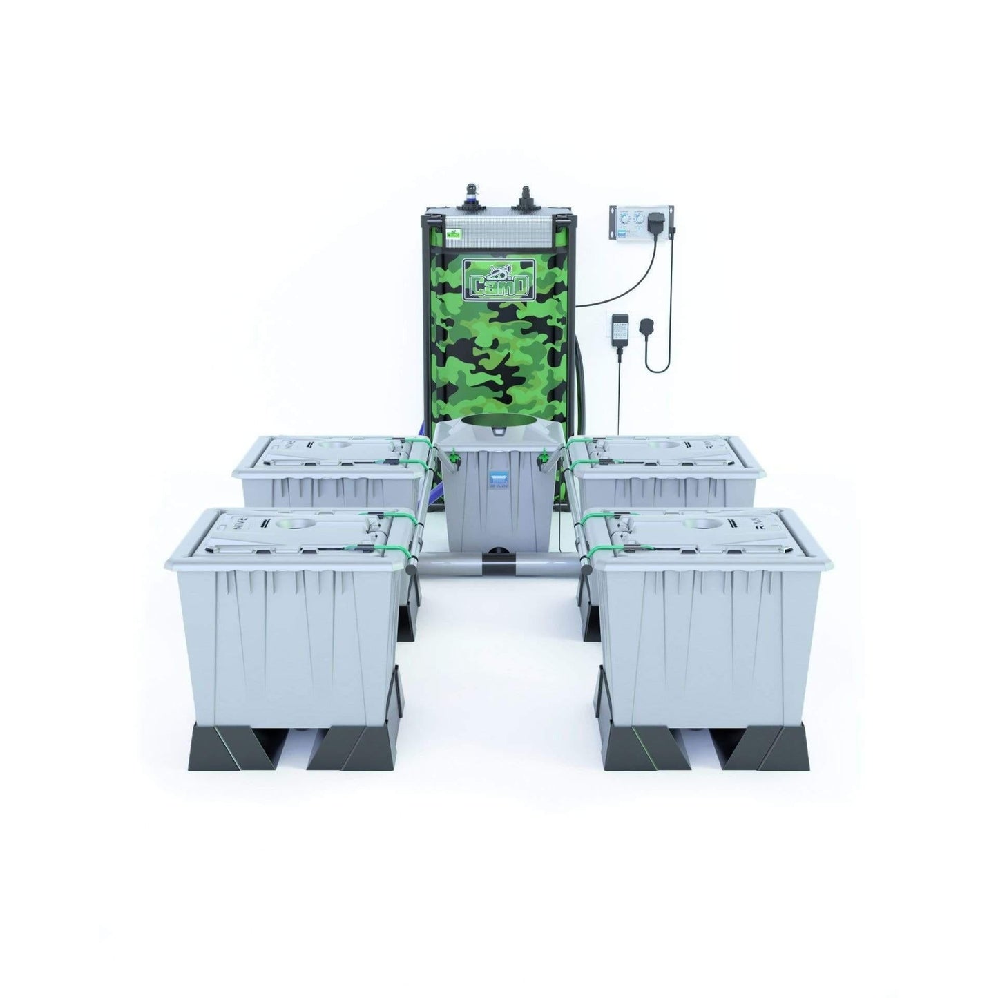Alien RAIN™ 4 Pot 30L PRO Silver Series - Include Tank
