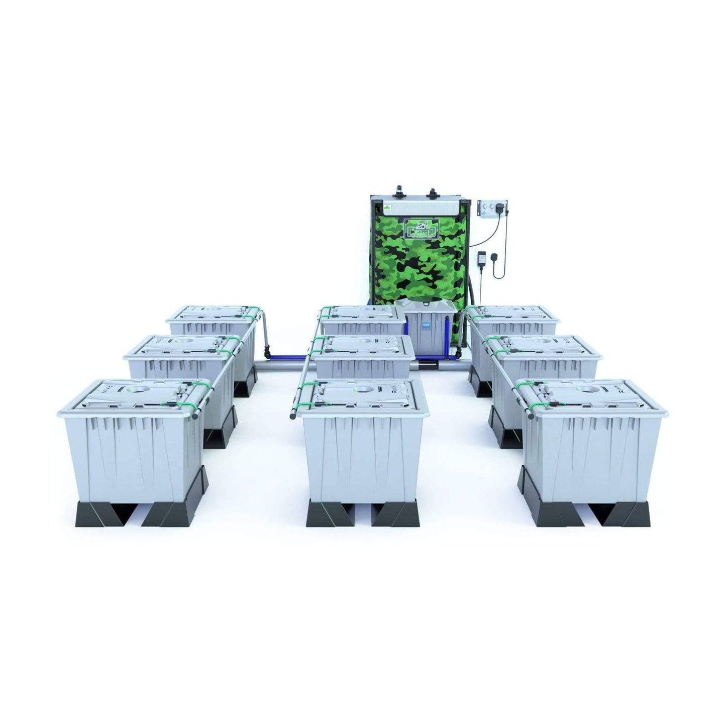 Alien RAIN™ 9 Pot 30L PRO Silver Series - Include Tank