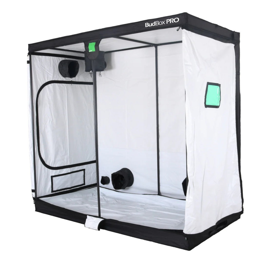 BudBox 240 x 120 Grow Tent – Standard & XL Height (White/Silver Lining) - White Lining - 2.2m Tall