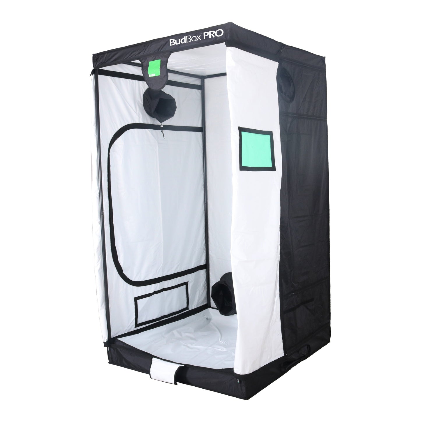 Bud Box 120 x 120 Grow Tent – Standard & XL Height (White/Silver Lining) - White Lining - 2.2m Tall
