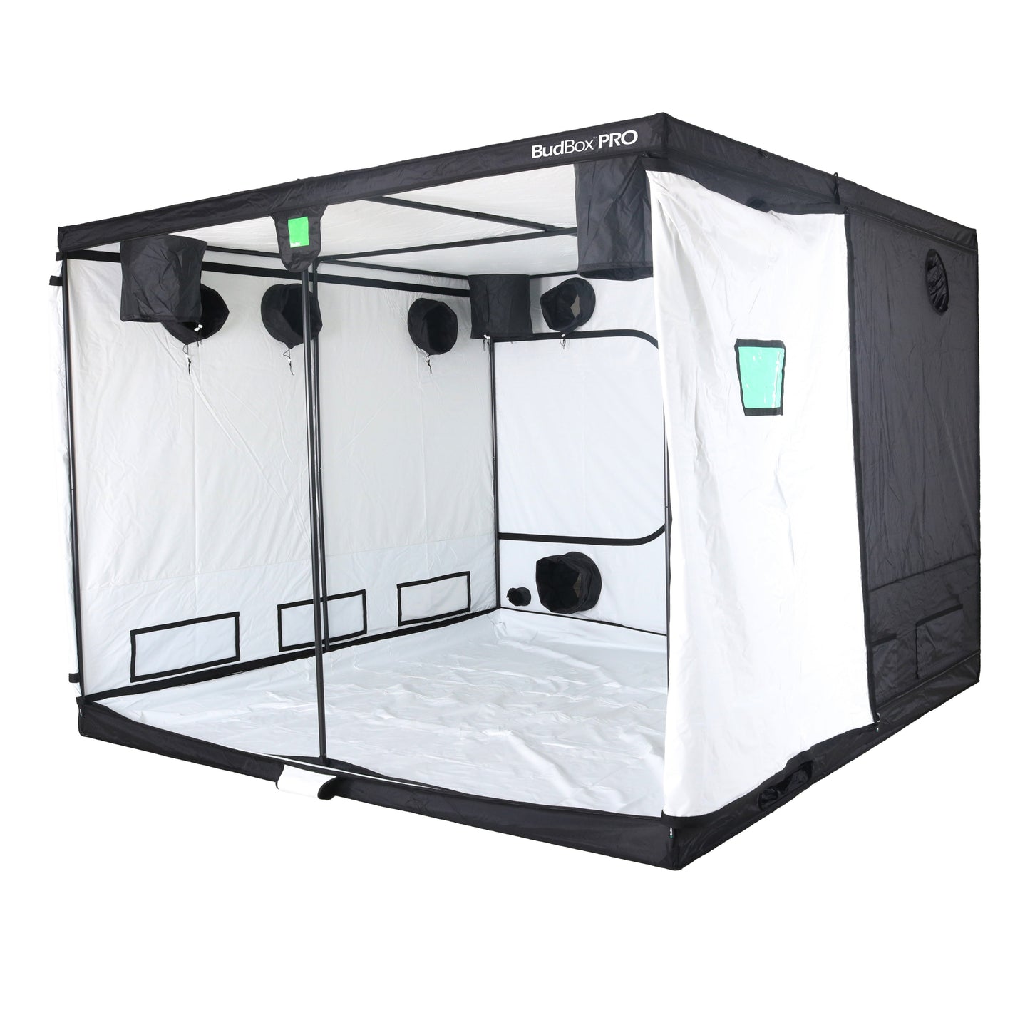 Budbox Pro 300 x 300 Grow Tent – Standard & XL Height (White/Silver Lining) - White Lining - 2.2m Tall