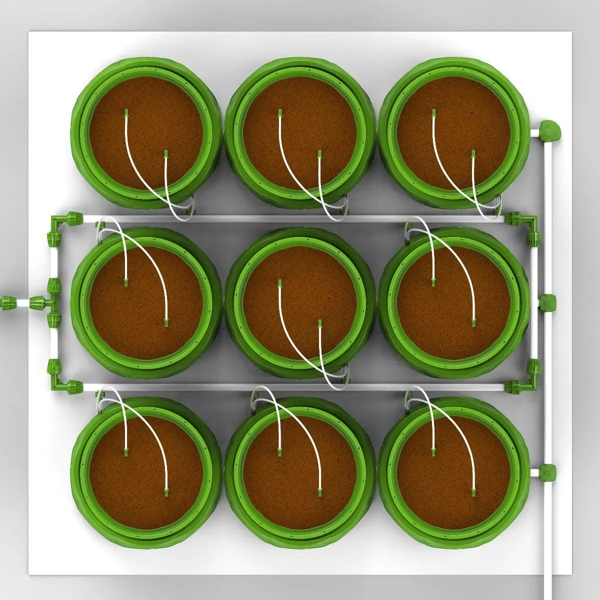 Floraflex Complete Micro Drip and Platform Drain System - 36 Plants / Include Drippers