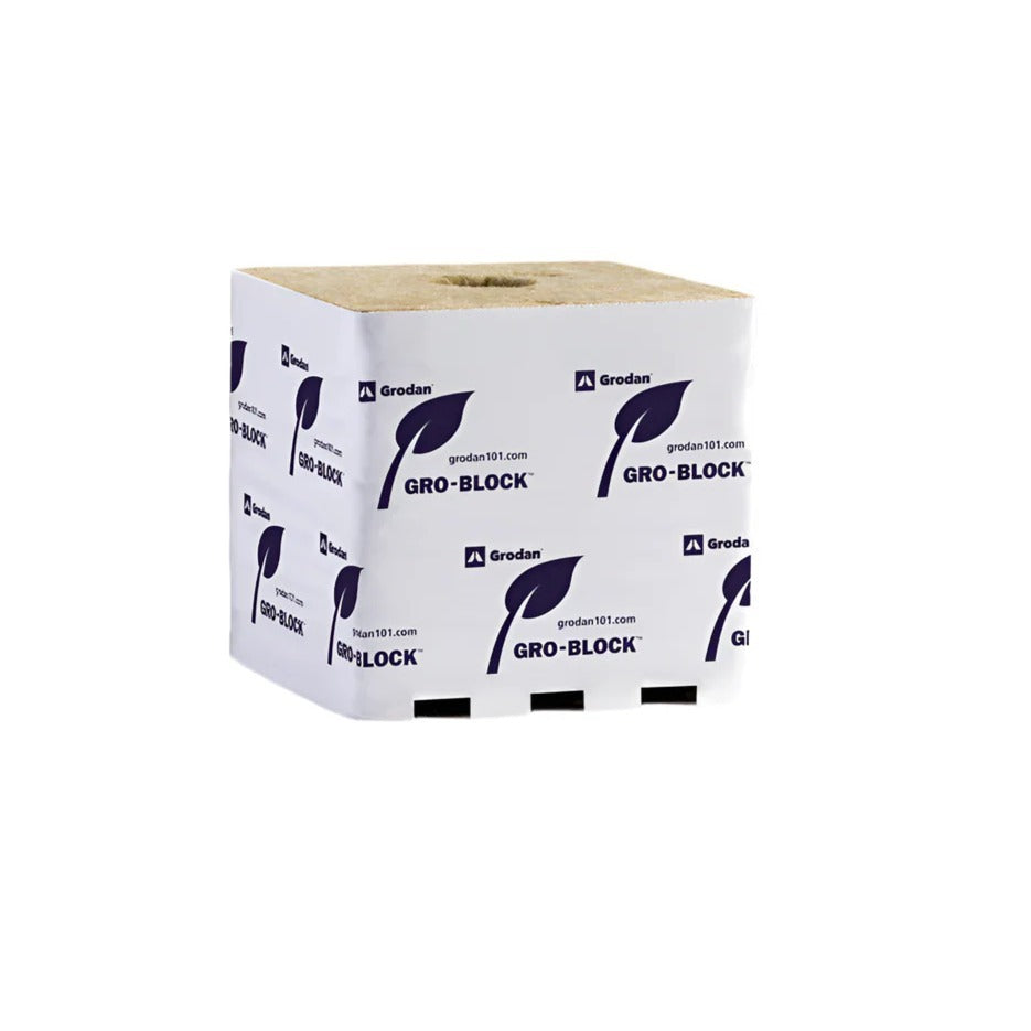 Grodan Gro-Block Improved Hugo 6"x 6"x 5.8" w/ Hole