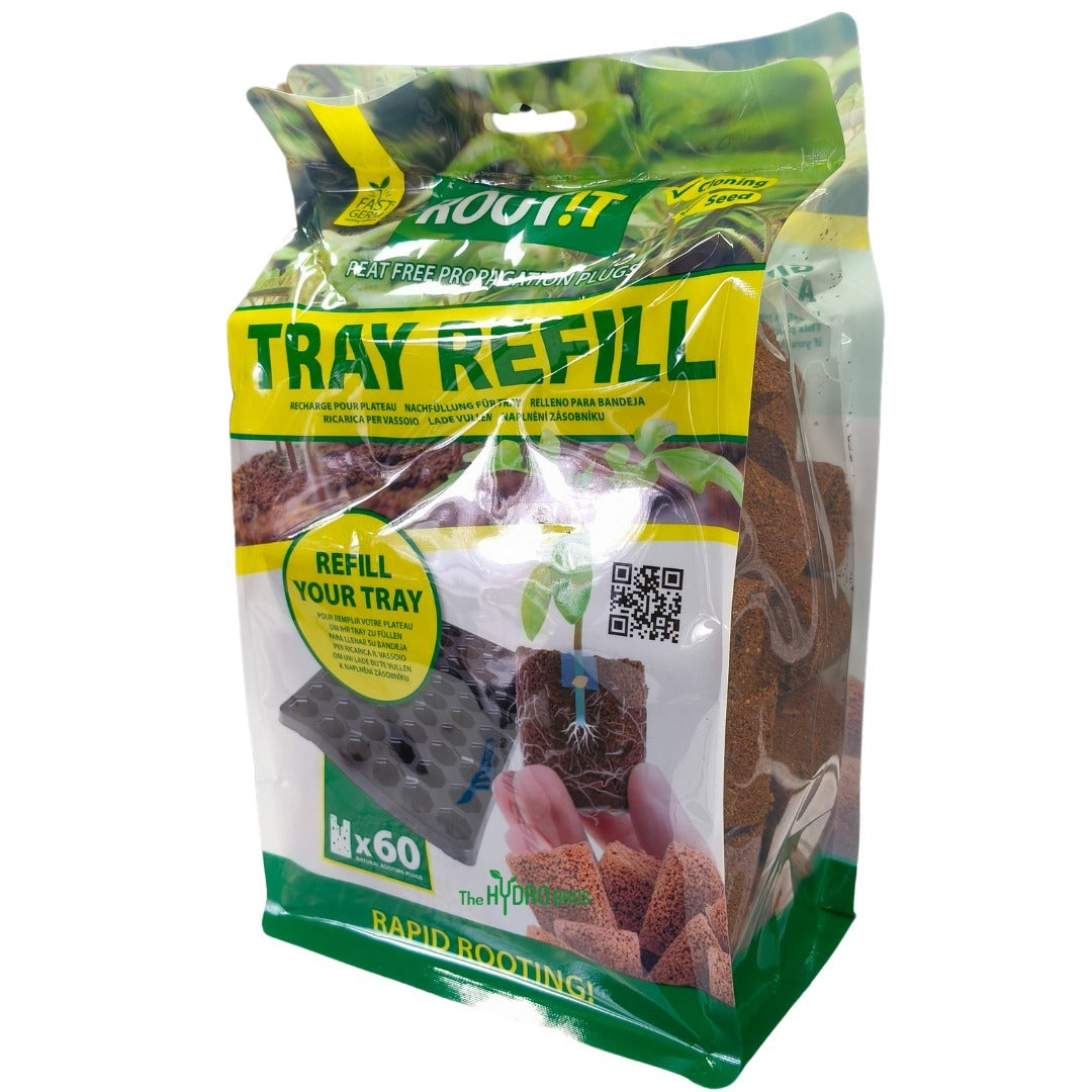 Root!T Dry Peat Free Propagation Plugs - Refill Bag of 60