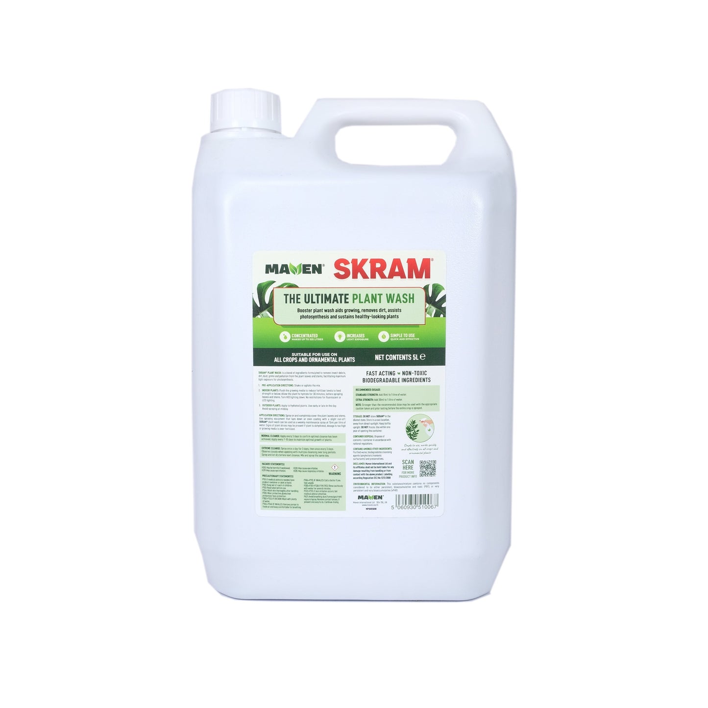 Skram Plant Wash - 5L Concentrate (makes up to 333.3L)