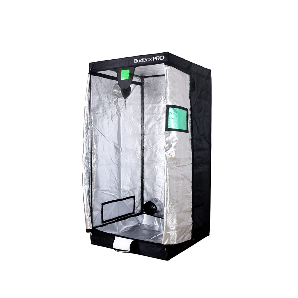 Bud Box Pro 100 x 100 Grow Tent - Standard & XL Height (White/Silver Lining)