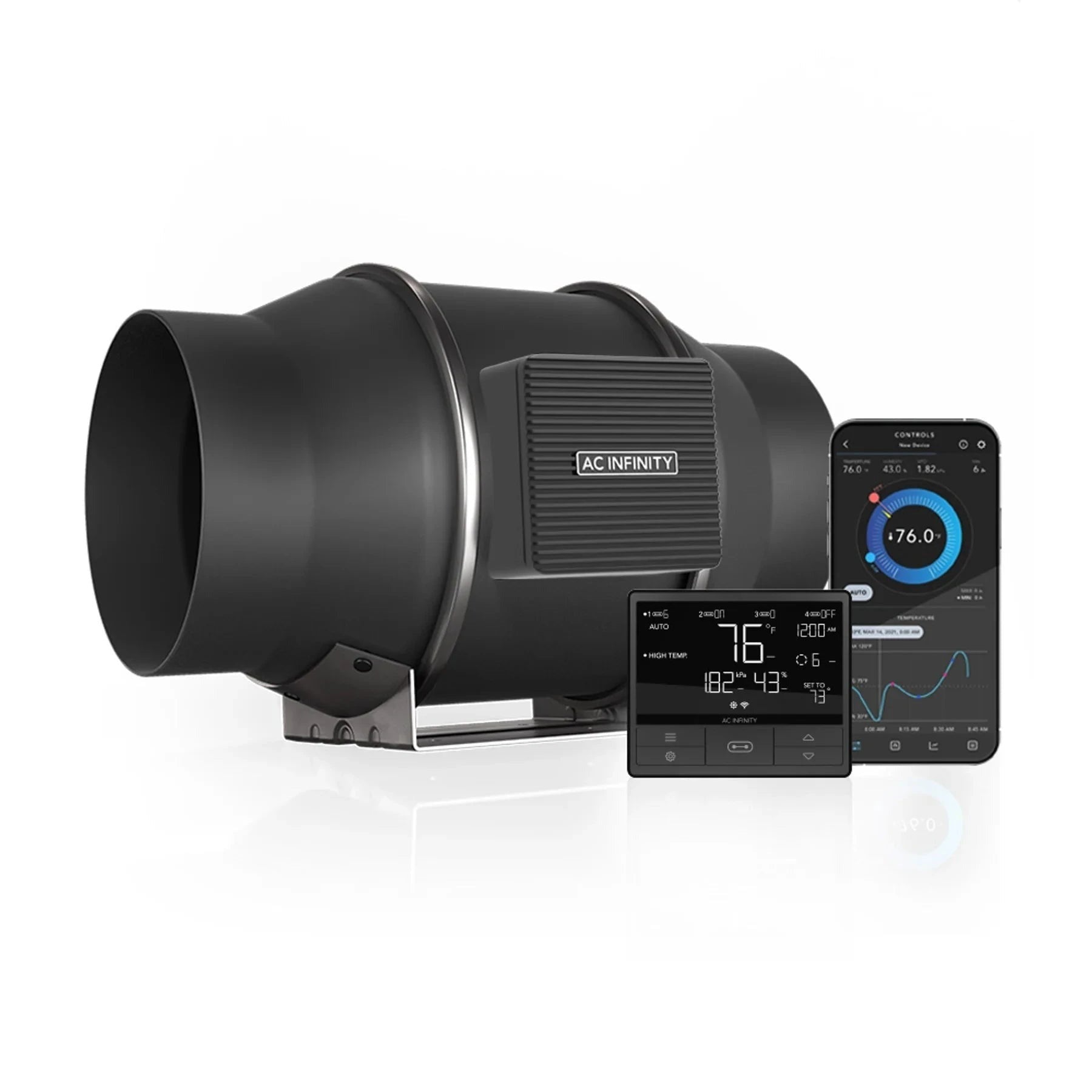 AC Infinity Cloudline Pro T6 Fan & 69 Pro Controller Combo (AI-CLT6)
