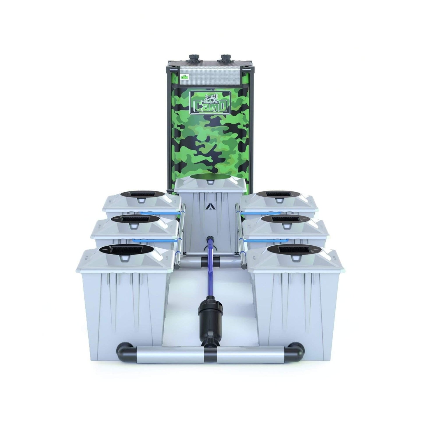 ALIEN® RDWC 6 Pot 20L PRO Silver Series - Include Tank / JET-STREAM™ SILENT 1.5 - 1350LPH