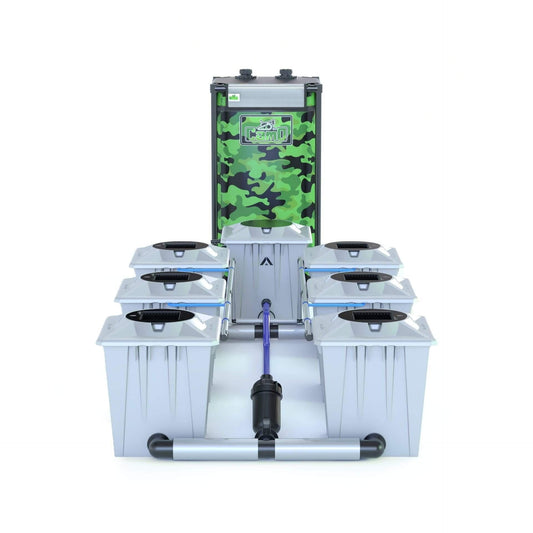 ALIEN® RDWC 6 Pot 20L PRO Silver Series - No Tank / No Pump