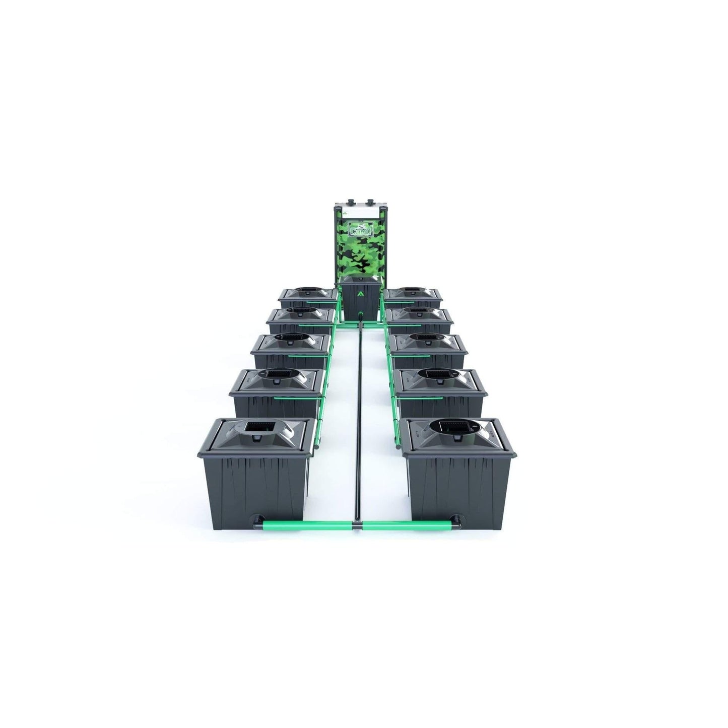 Alien RDWC 10 Pot 36L Black Series - Include Tank / JET-STREAM™ SILENT 2.5 - 2400LPH