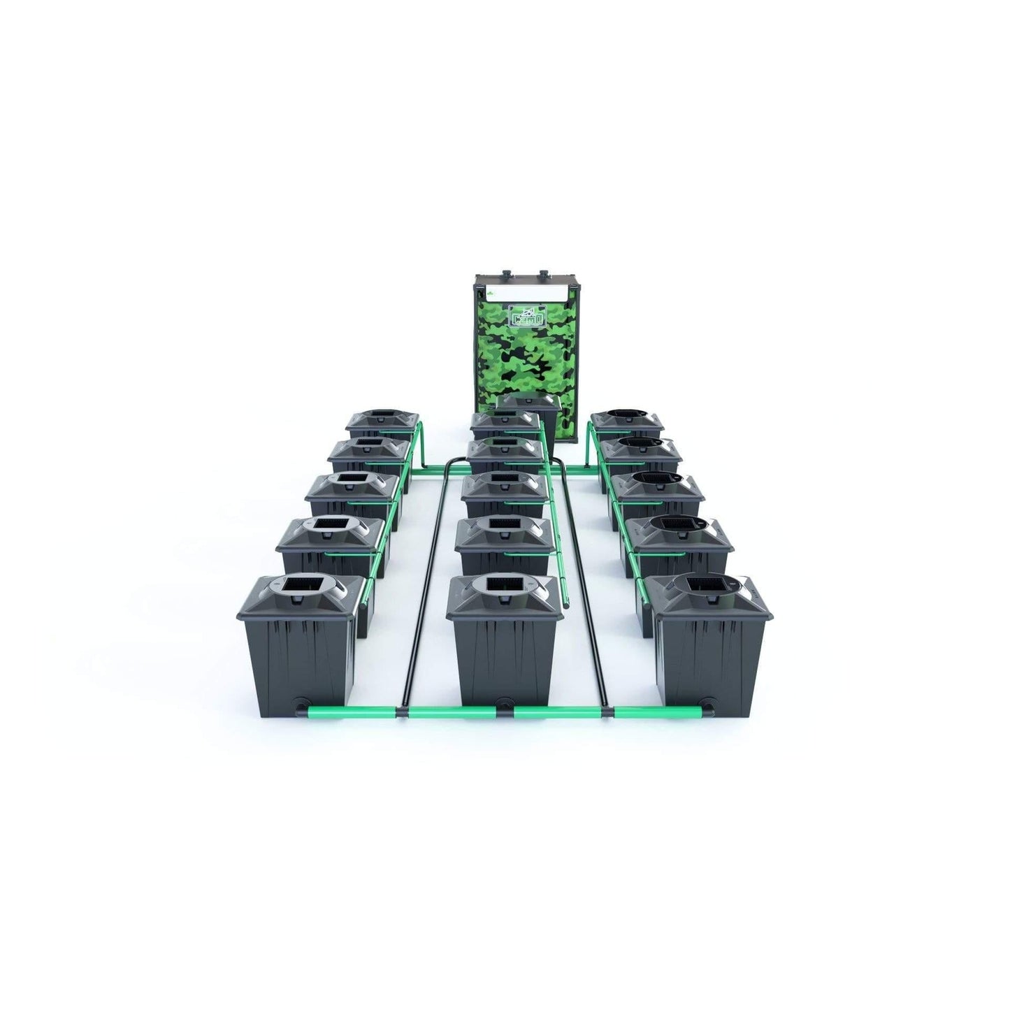 Alien RDWC 15 Pot 20L Black Series - Include Tank / JET-STREAM™ SILENT 1.5 - 1350LPH