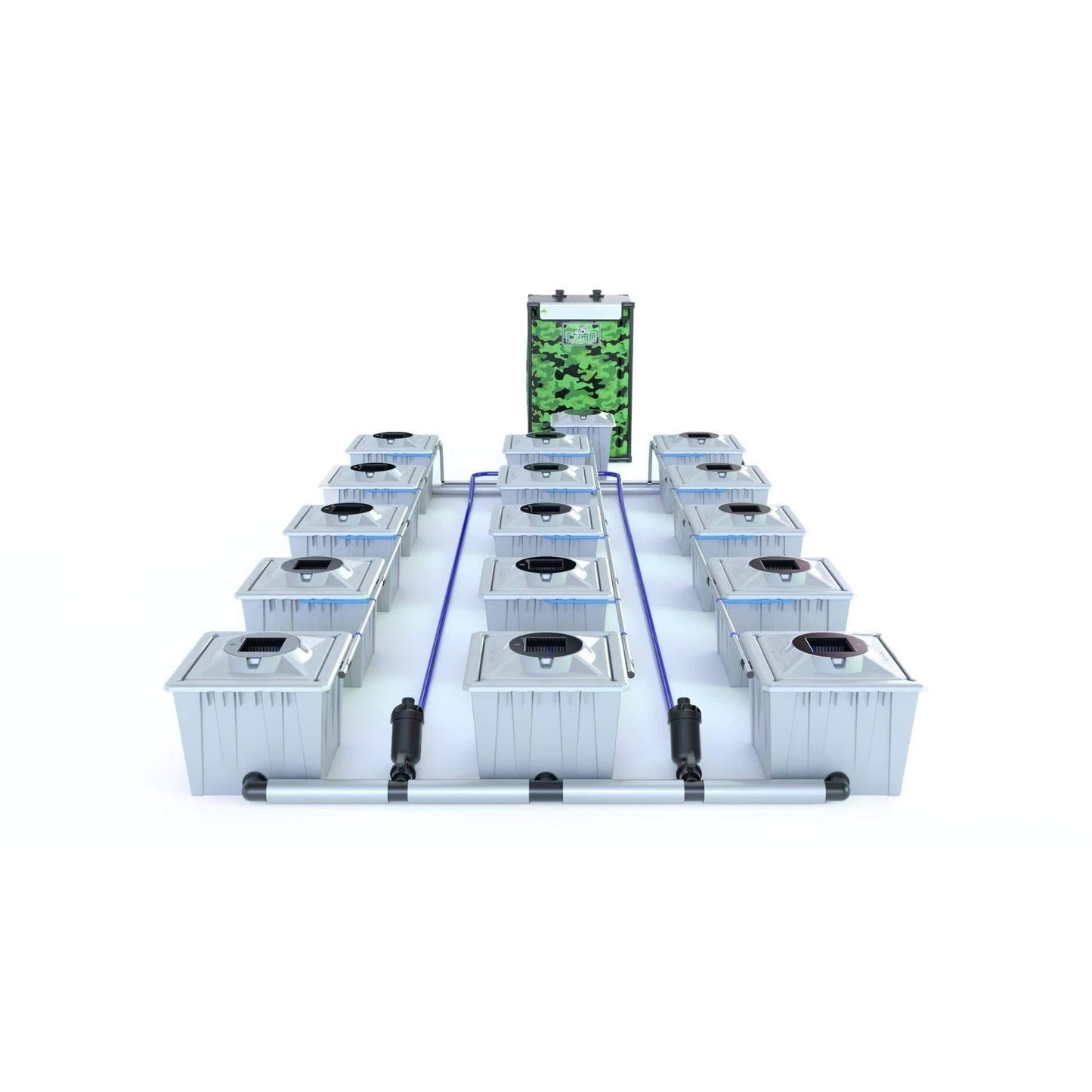 Alien RDWC 15 Pot 36L PRO Silver Series - Include Tank / JET-STREAM™ SILENT 1.5 - 1350LPH