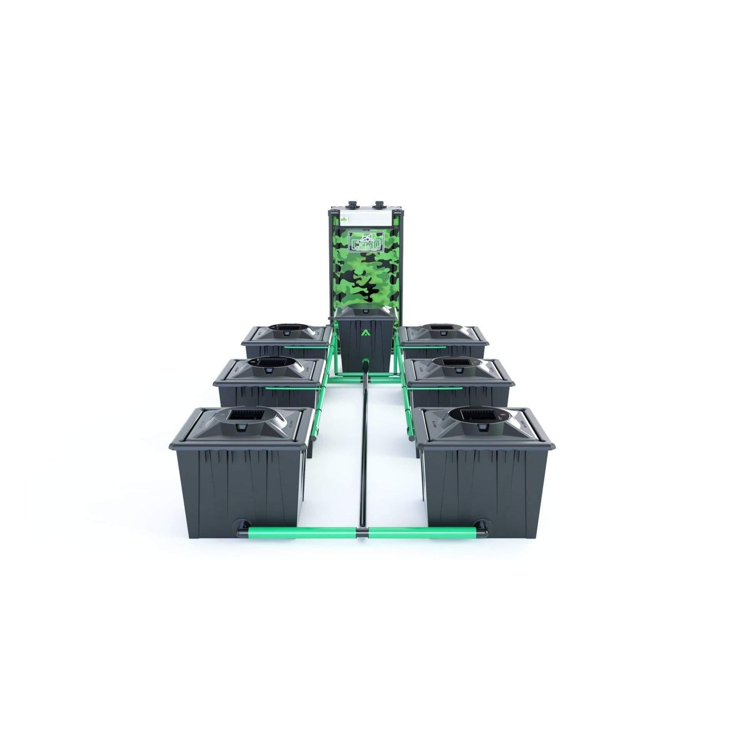 Alien RDWC 6 Pot 36L Black Series - Include Tank / JET-STREAM™ SILENT 1.5 - 1350LPH