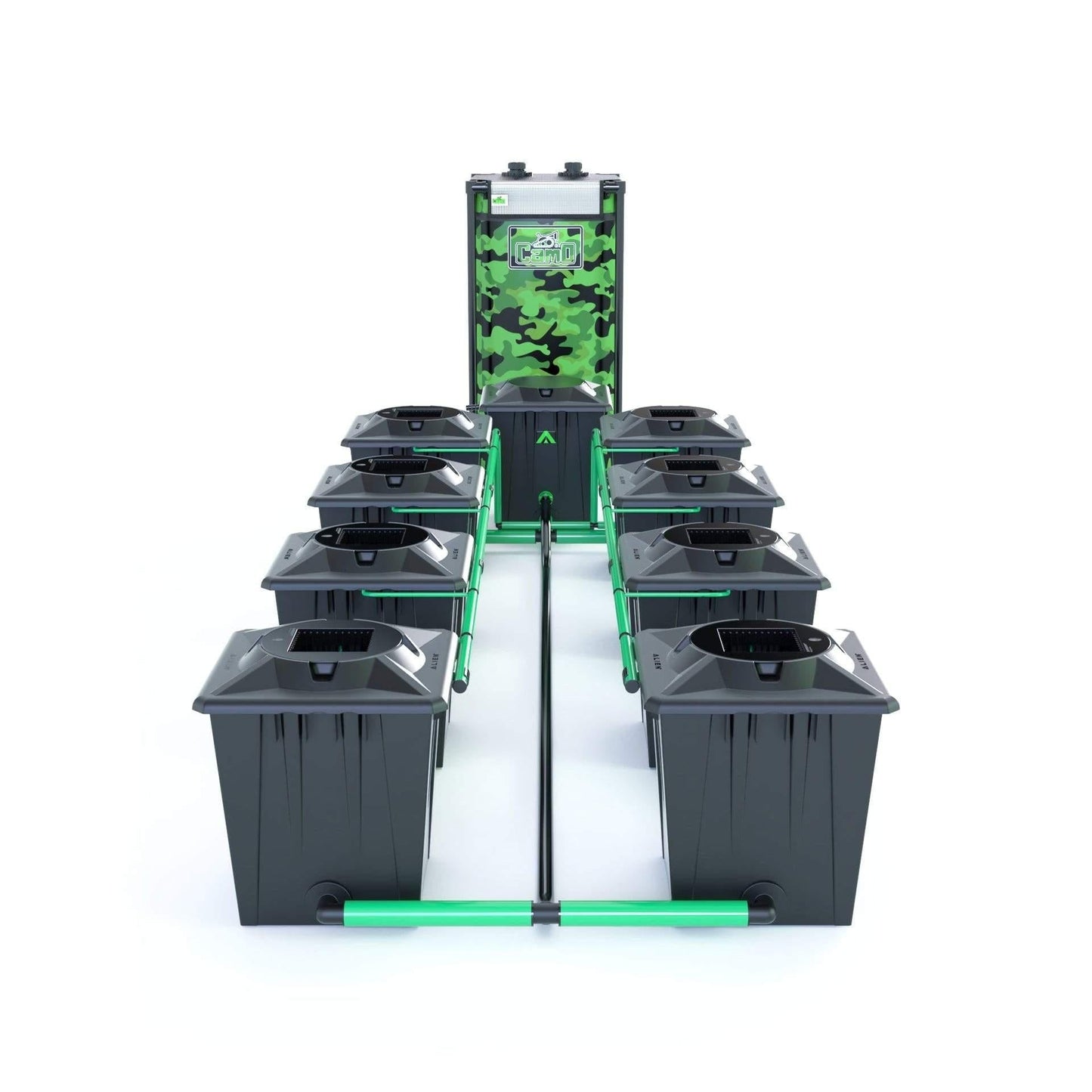 Alien RDWC 8 Pot 20L Black Series - No Tank / JET-STREAM™ SILENT 2.5 - 2400LPH