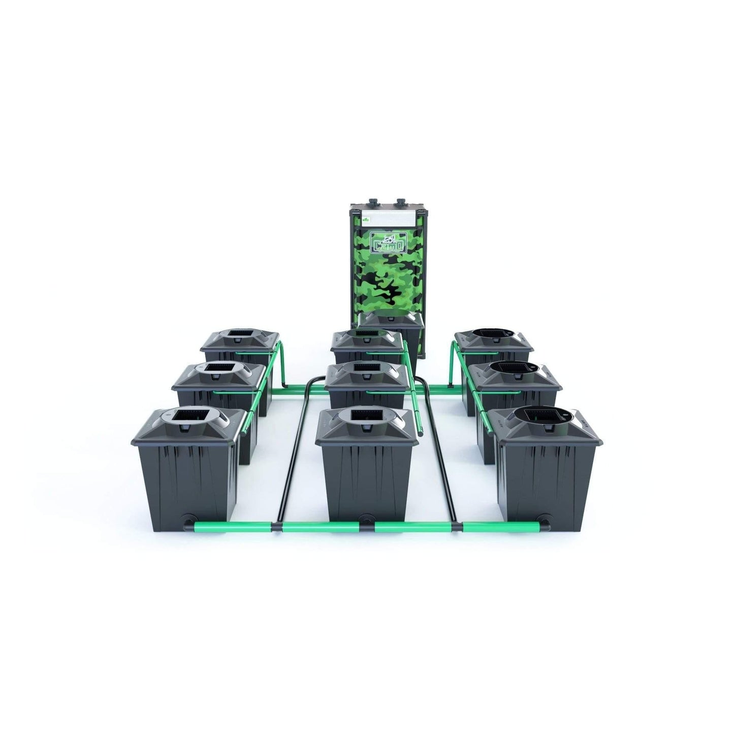 Alien RDWC 9 Pot 20L Black Series - No Tank / JET-STREAM™ SILENT 1.0 - 950LPH