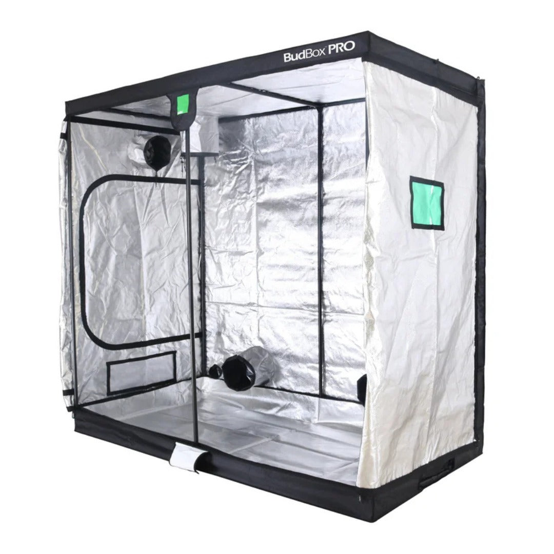 BudBox 240 x 120 Grow Tent – Standard & XL Height (White/Silver Lining) - Silver Lining - 2.2m Tall