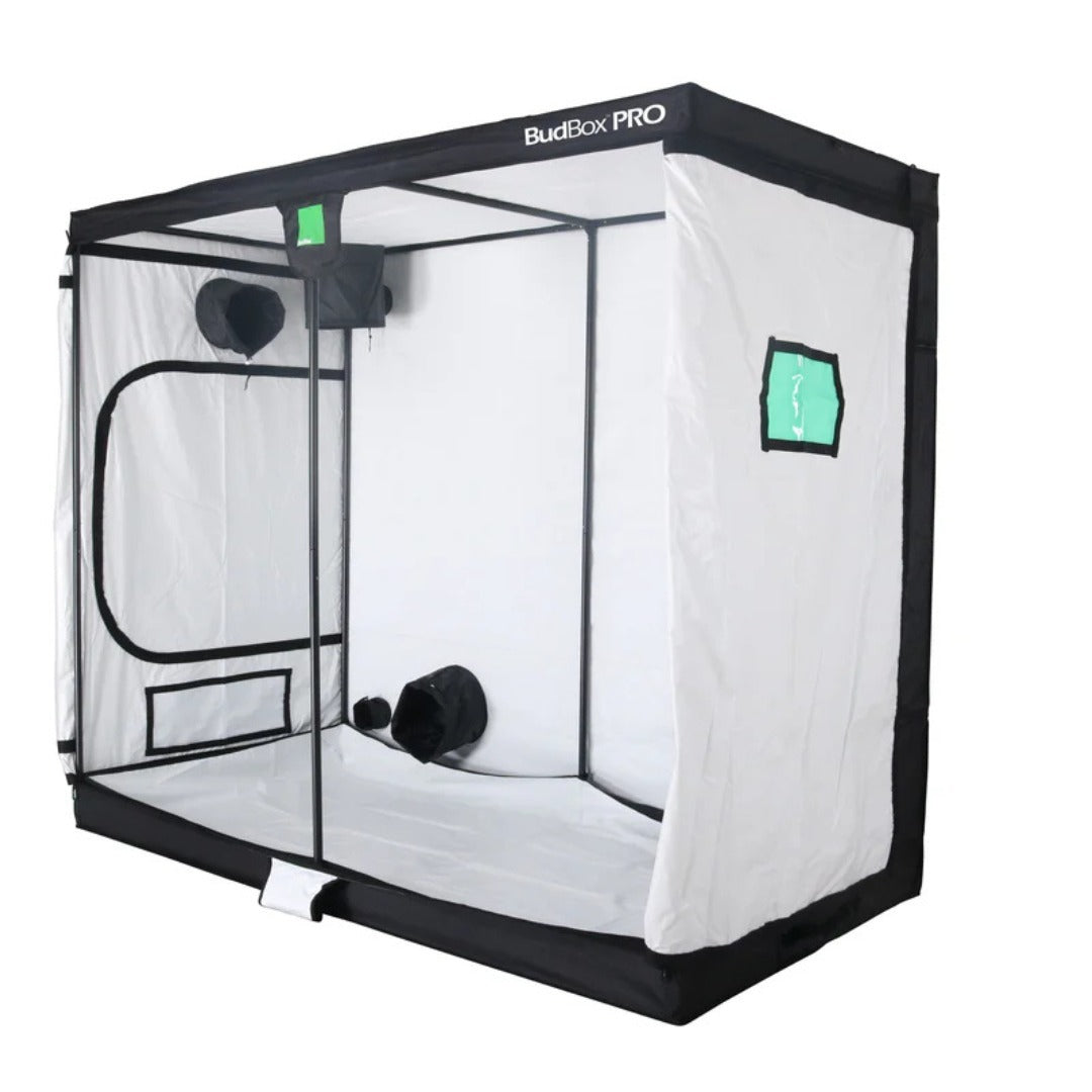 BudBox 240 x 120 Grow Tent – Standard & XL Height (White/Silver Lining) - White Lining - 2.0m Tall