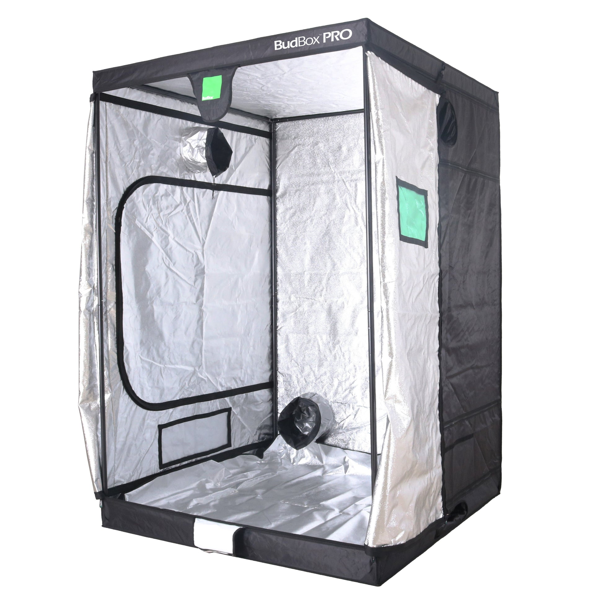 Bud Box Pro 150 x 150 Grow Tent - Standard & XL Height (White/Silver Lining) - Silver Lining - 2.2m Tall