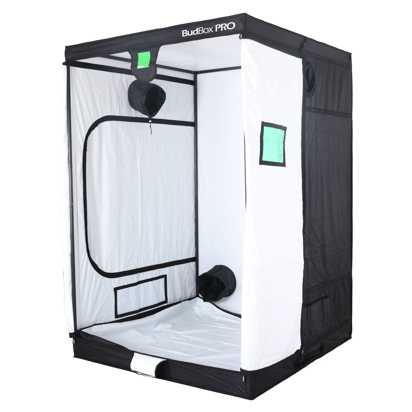 Bud Box Pro 150 x 150 Grow Tent - Standard & XL Height (White/Silver Lining) - White Lining - 2.2m Tall