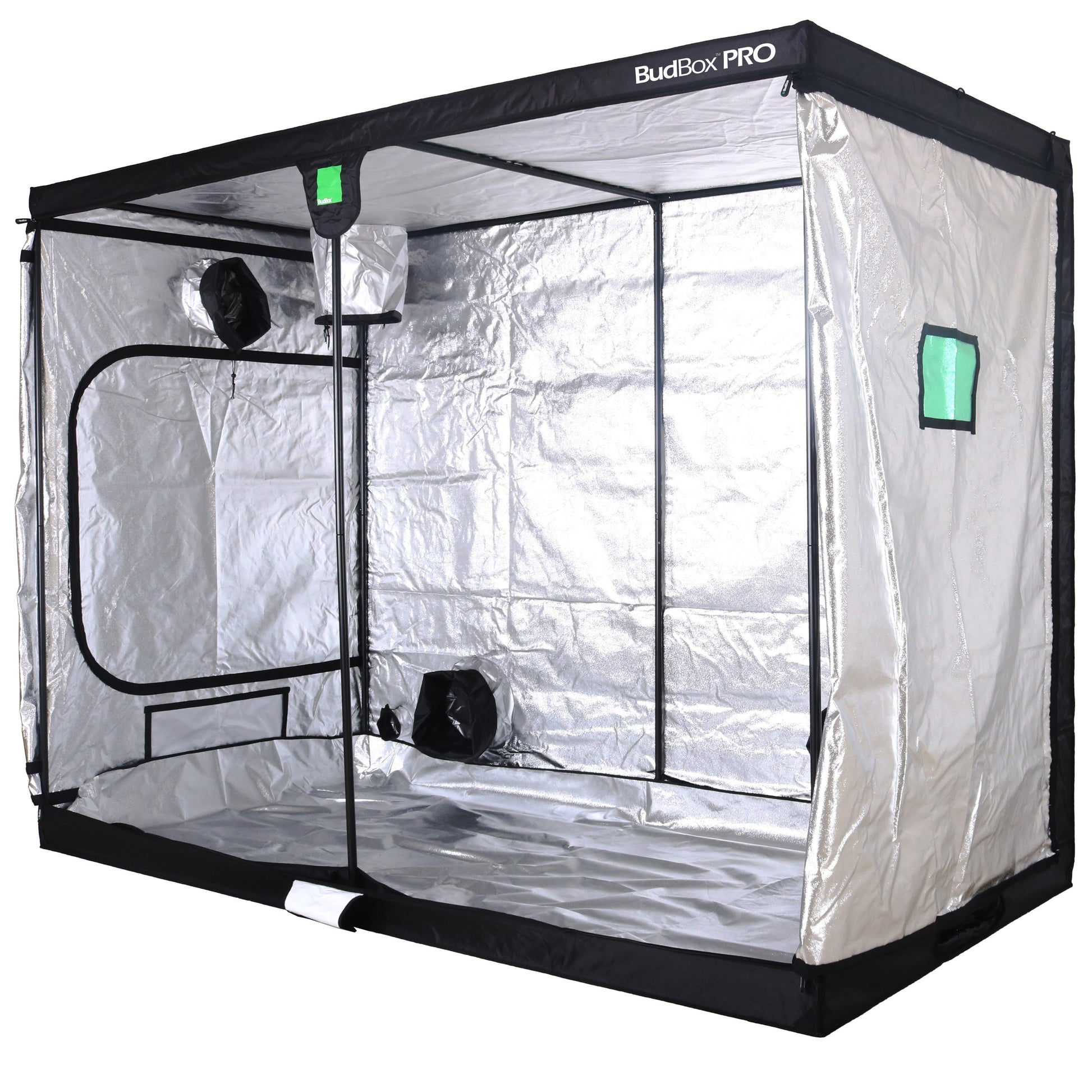 Bud Box Pro 300 x 150 Grow Tent – Standard & XL Height (White/Silver Lining) - Silver Lining - 2.2m Tall