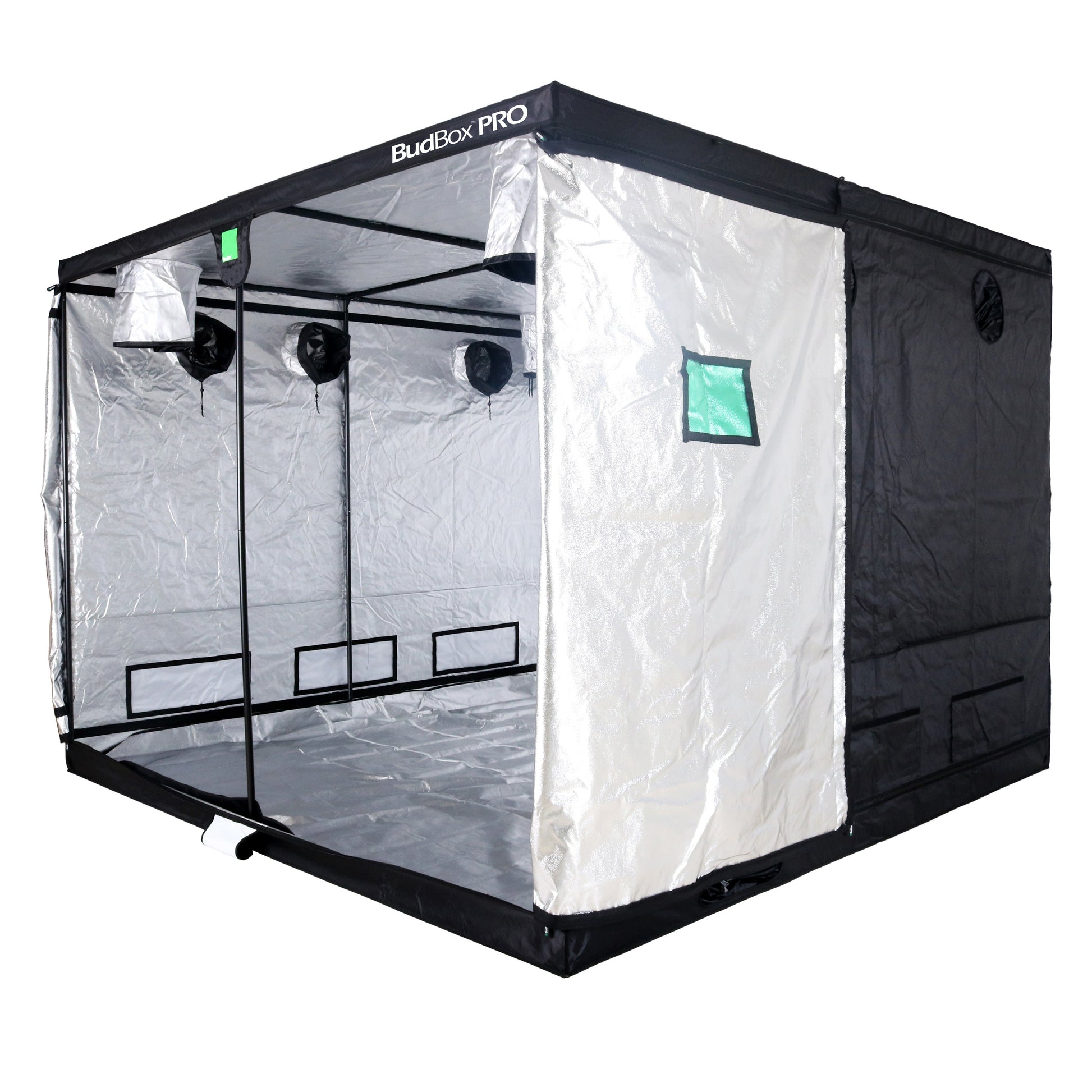 Budbox Pro 300 x 300 Grow Tent – Standard & XL Height (White/Silver Lining) - Silver Lining - 2.2m Tall