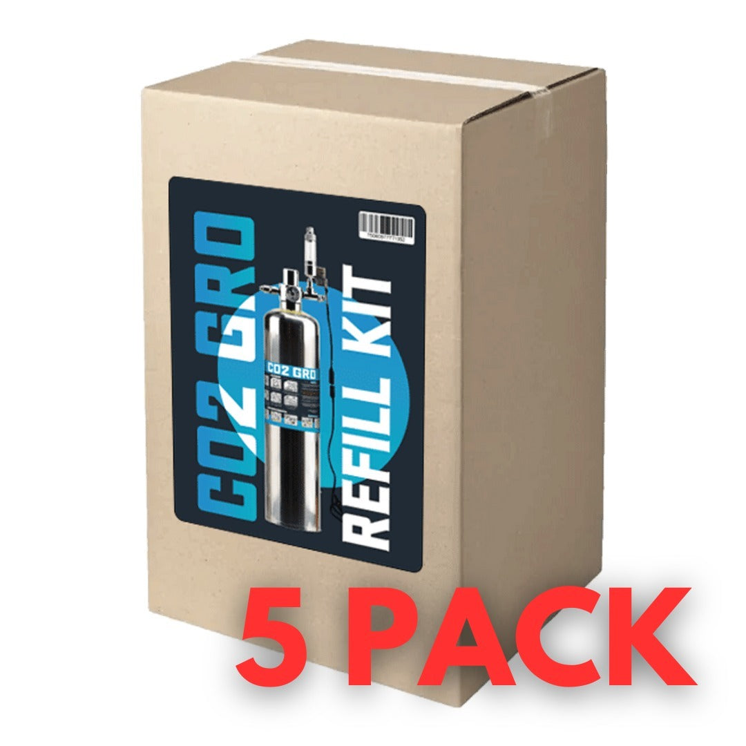 CO2GRO - Home Brewed CO2 Refill Pack - Multisave - 5 Refill Packs!