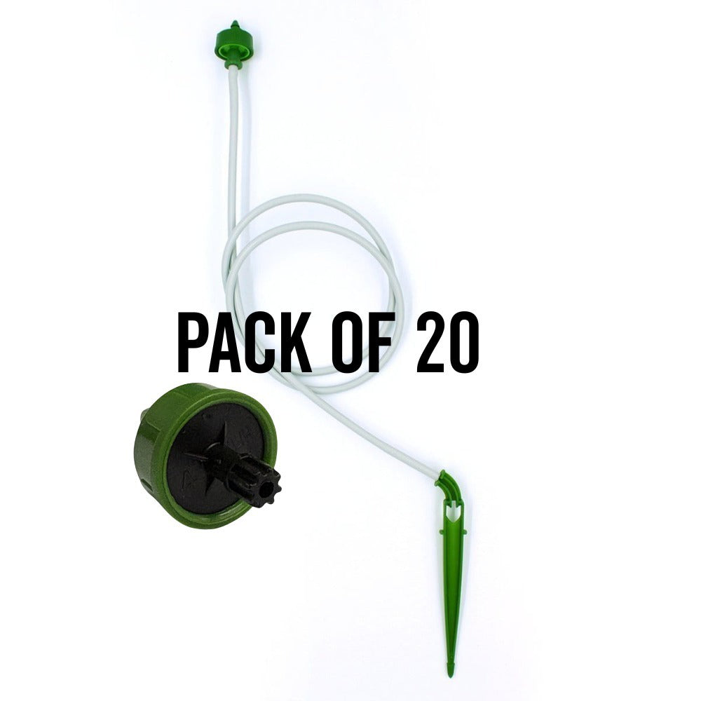FloraFlex Micro Dripper Assembly - 1 Way | Black 1 GPH | 76cm