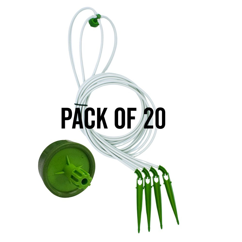 FloraFlex Micro Dripper Assembly - 1 Way | Green 0.5 GPH | 90cm