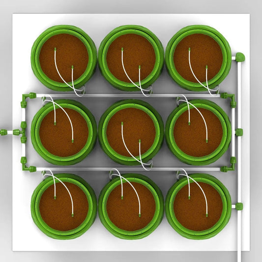 Floraflex Complete Micro Drip and Platform Drain System - 4 Plant / No Drippers Required (Drainage system only)