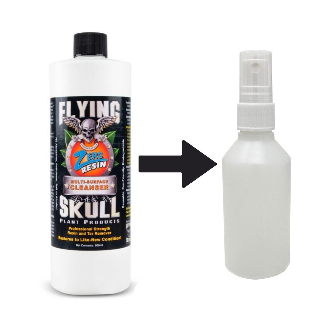 Flying Skull Zero Resin Reusable Cleaner - 100ml (Decanted into a spray bottle)