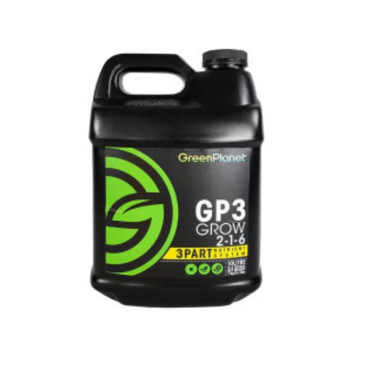 Green Planet - Grow, Bloom, Micro 3-Part Nutrient Hydroponics (GP3) - Grow / 10L