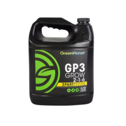 Green Planet - Grow, Bloom, Micro 3-Part Nutrient Hydroponics (GP3) - Grow / 1L