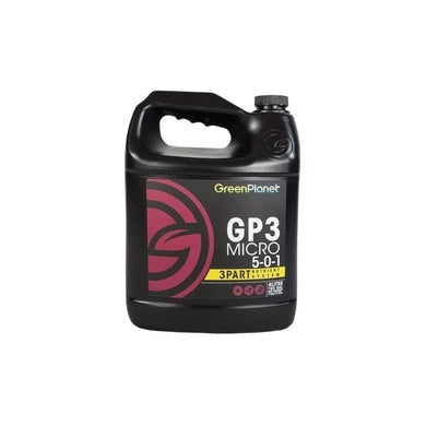 Green Planet - Grow, Bloom, Micro 3-Part Nutrient Hydroponics (GP3) - Micro / 10L