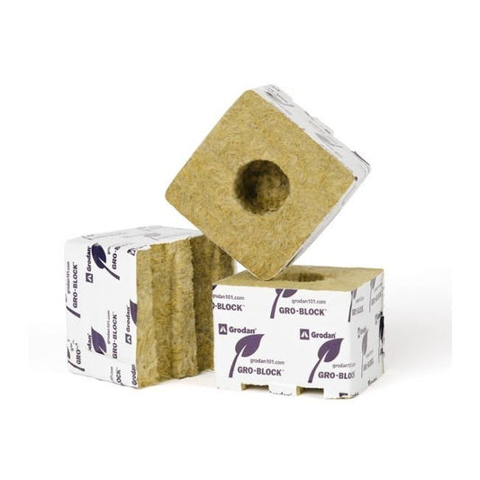 Grodan Gro-Block Improved GR10 4" w/ Hole - Single