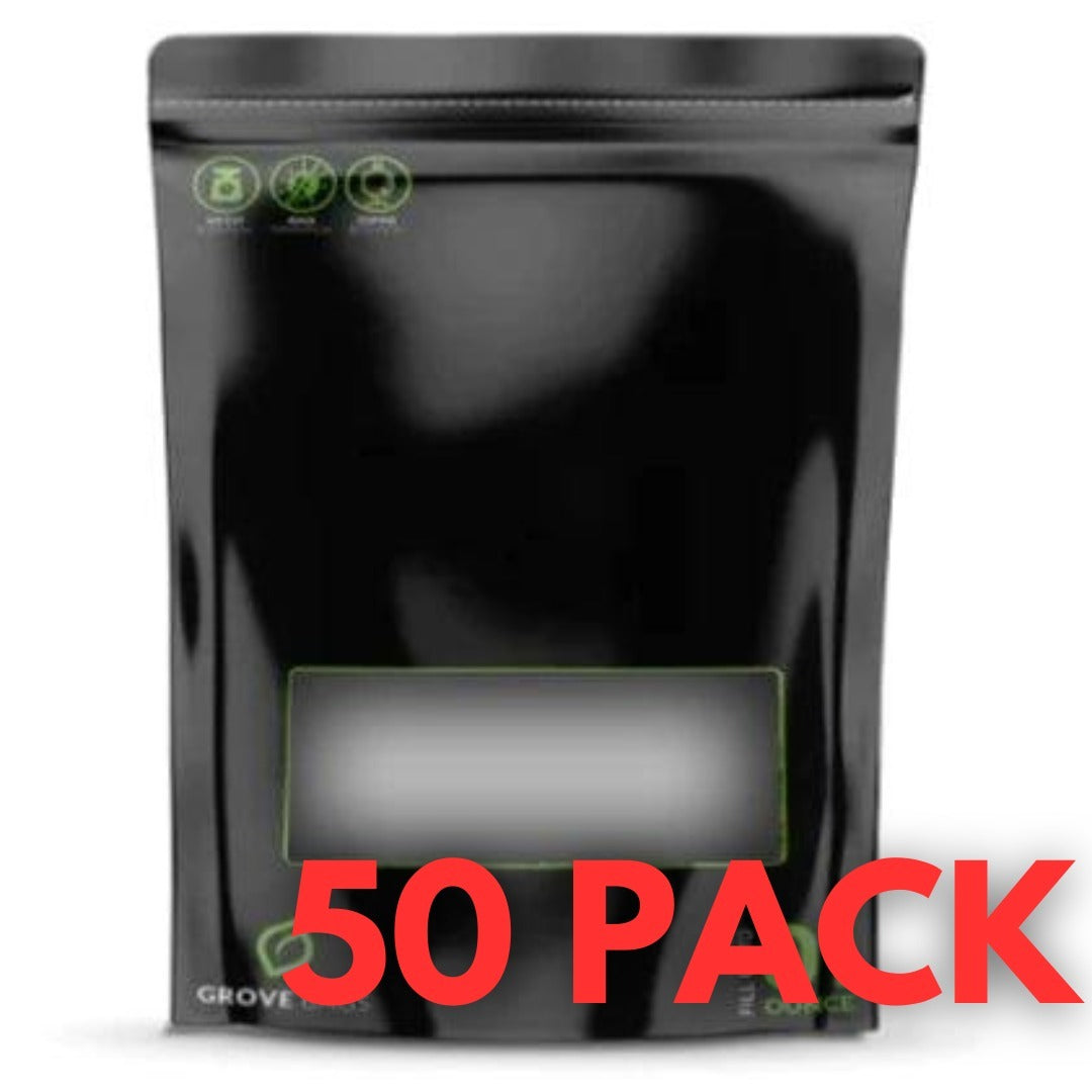 Grove Bags - 1 Ounce Window (28g) - 50 Pack