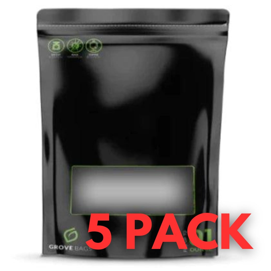 Grove Bags - 1 Ounce Window (28g) - 5 Pack