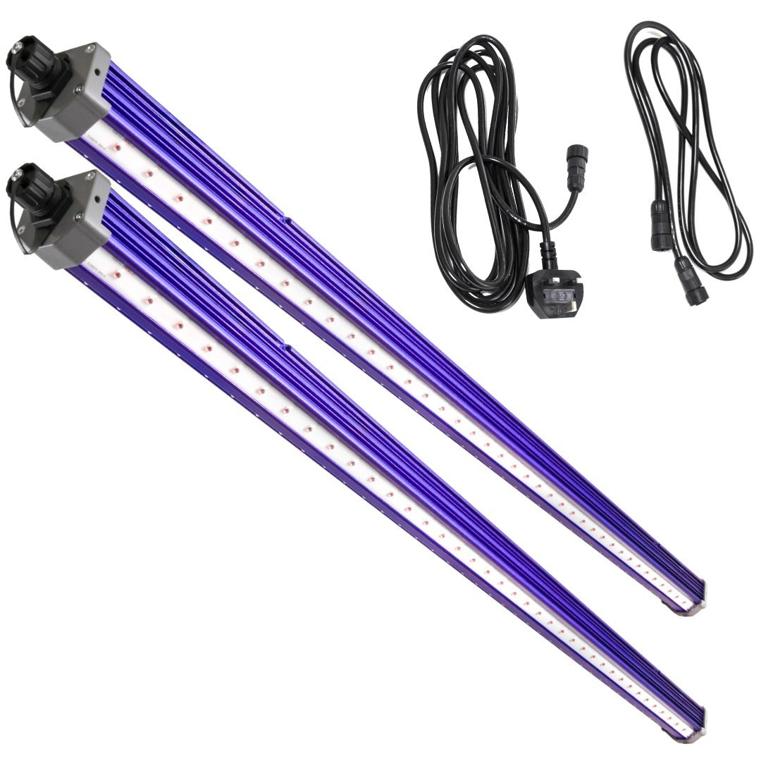 Lumatek 50W Far Red LED Bar 3.1umol - One Pair + Power Cable + Daisy Chain
