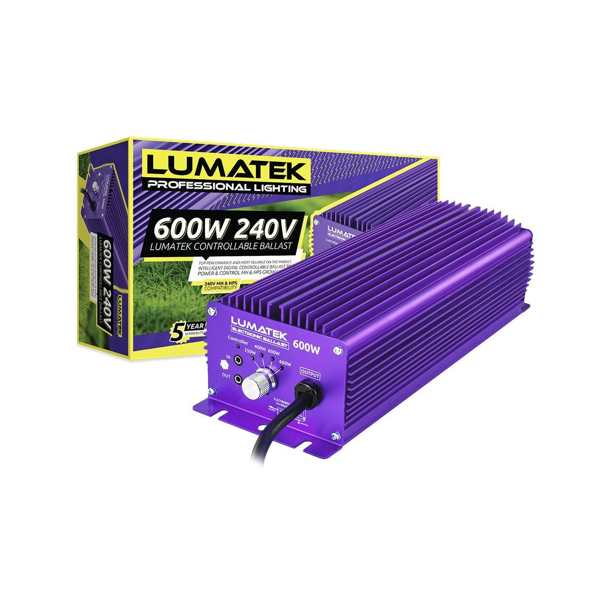 Lumatek 600w HPS 240v Controllable Digital Ballast