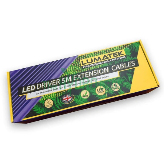 Lumatek LED Driver Extension Cables - 5m
