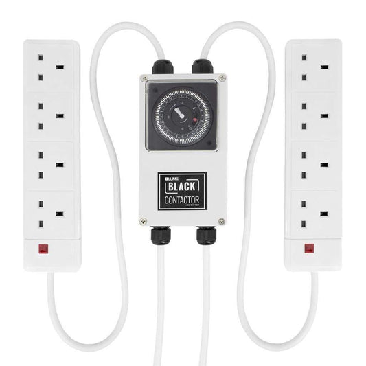 Lumii Black 8 Way Contactor Timer