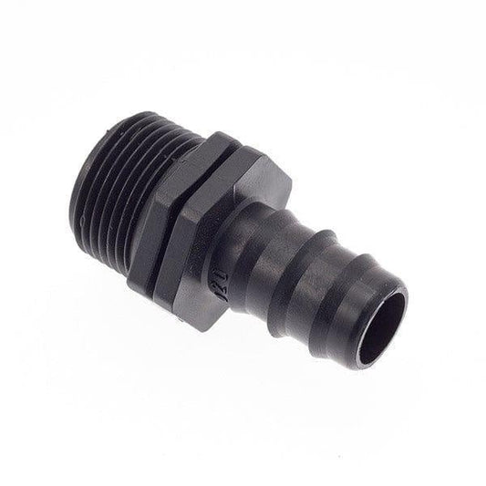 Male BSP to Barbed Hosetail - 1/2" Male BSP to 19mm Barbed (stepped)