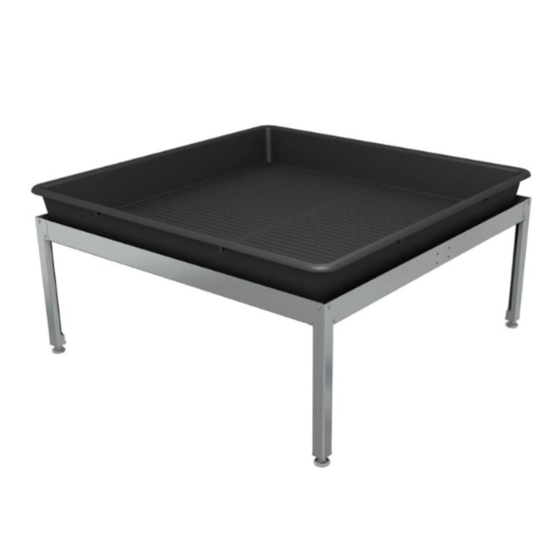 Metal Frame Growing Table / Stand for Danish Tray Stål & Plast - 100 x 100 x 40cm / No Tray Required