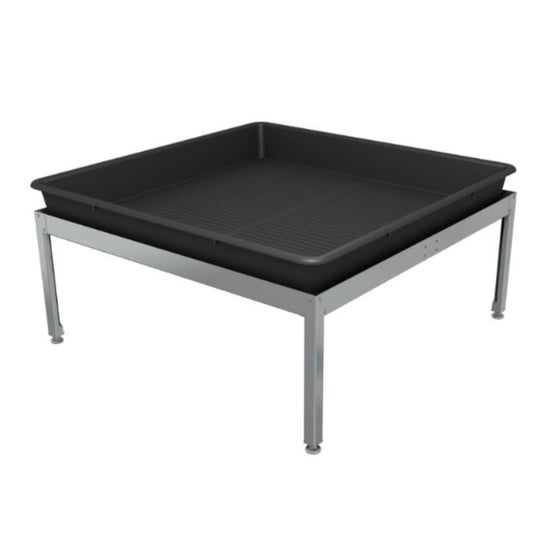 Metal Frame Growing Table / Stand for Danish Tray Stål & Plast - 80 x 80 x 40cm / Yes - Flexi Tray