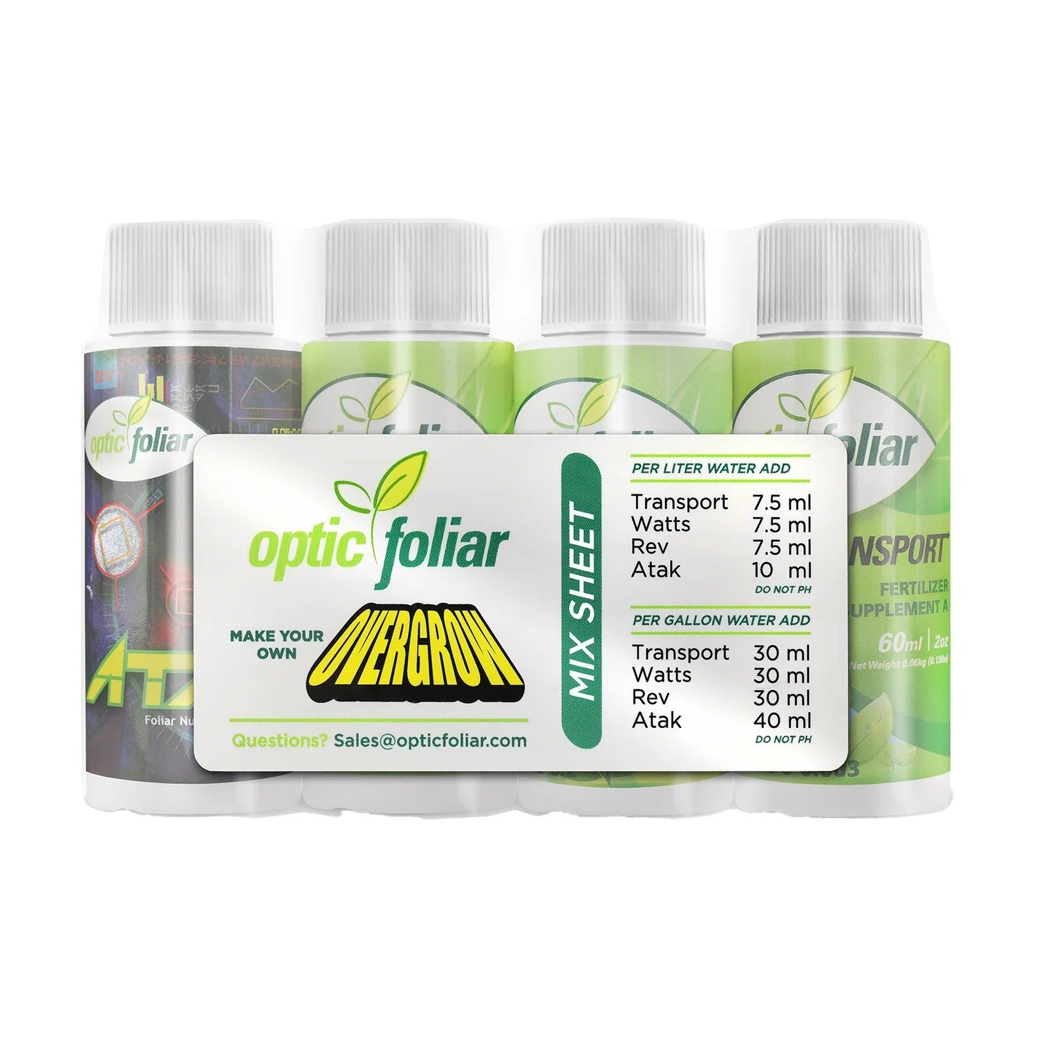 Optic Foliar Overgrow Concentrate Starter Pack
