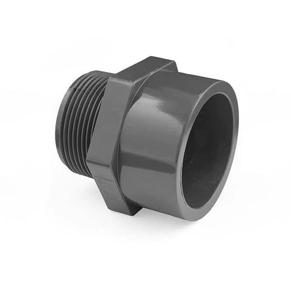 PVC Pipe Fittings - 3/4" - Male Threaded to Plain Socket