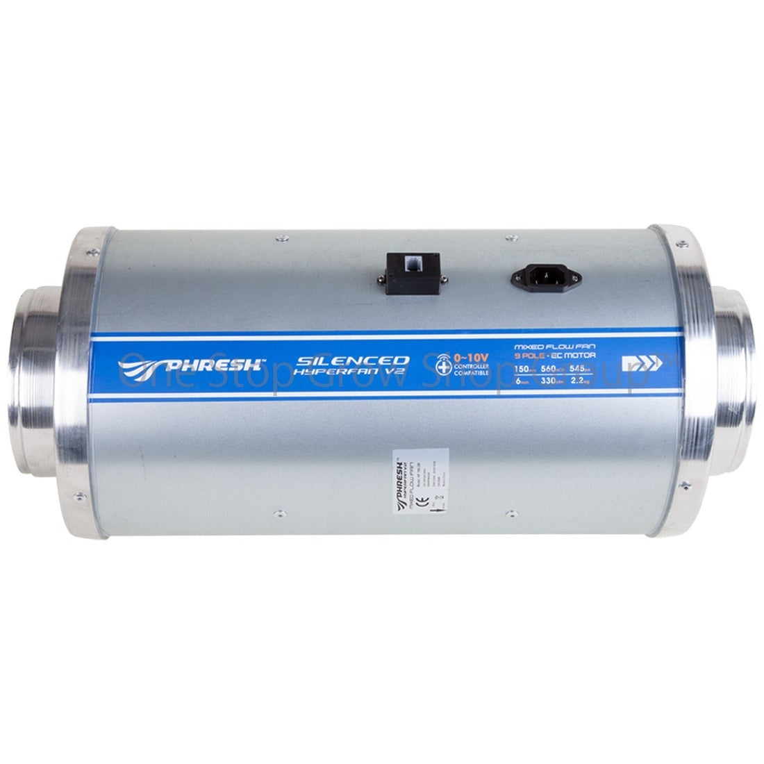 Phresh Hyperfan Silenced EC Fans - V2 - 6" - 560 m3/h