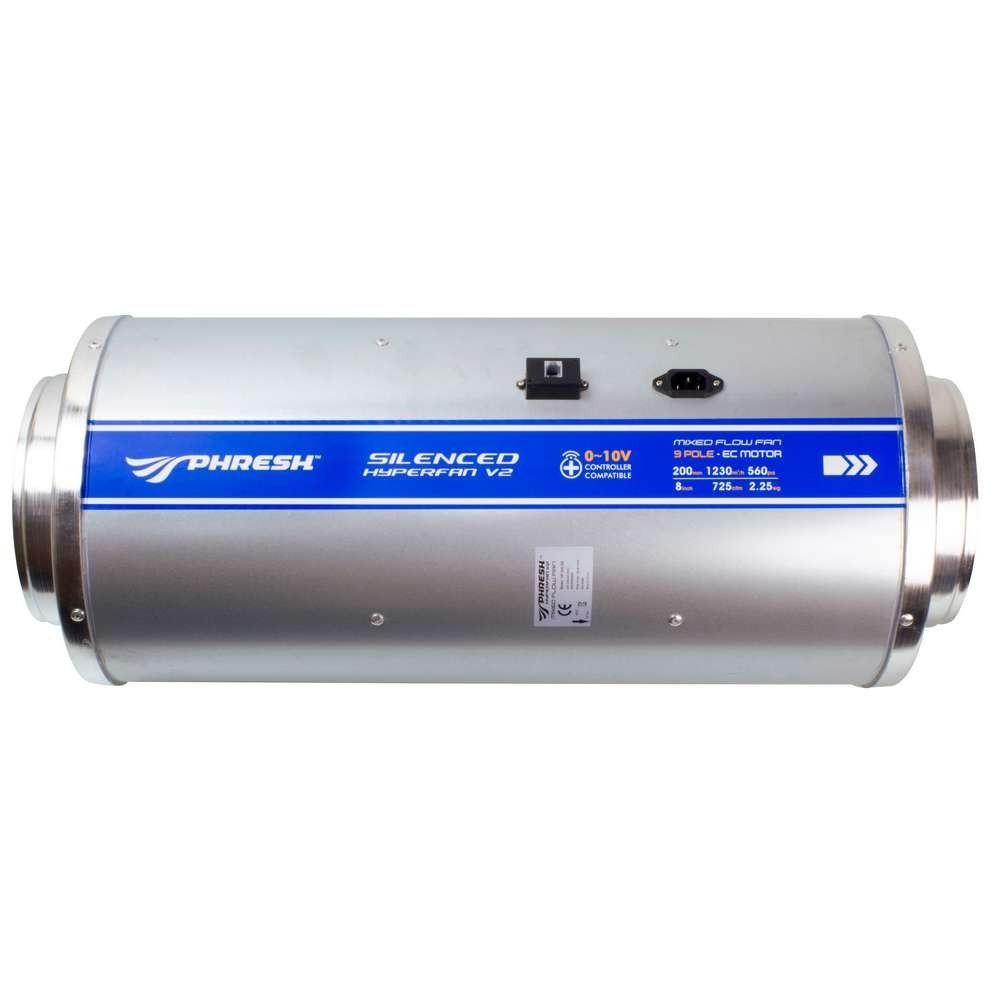 Phresh Hyperfan Silenced EC Fans - V2 - 8"  - 1206 m3/h