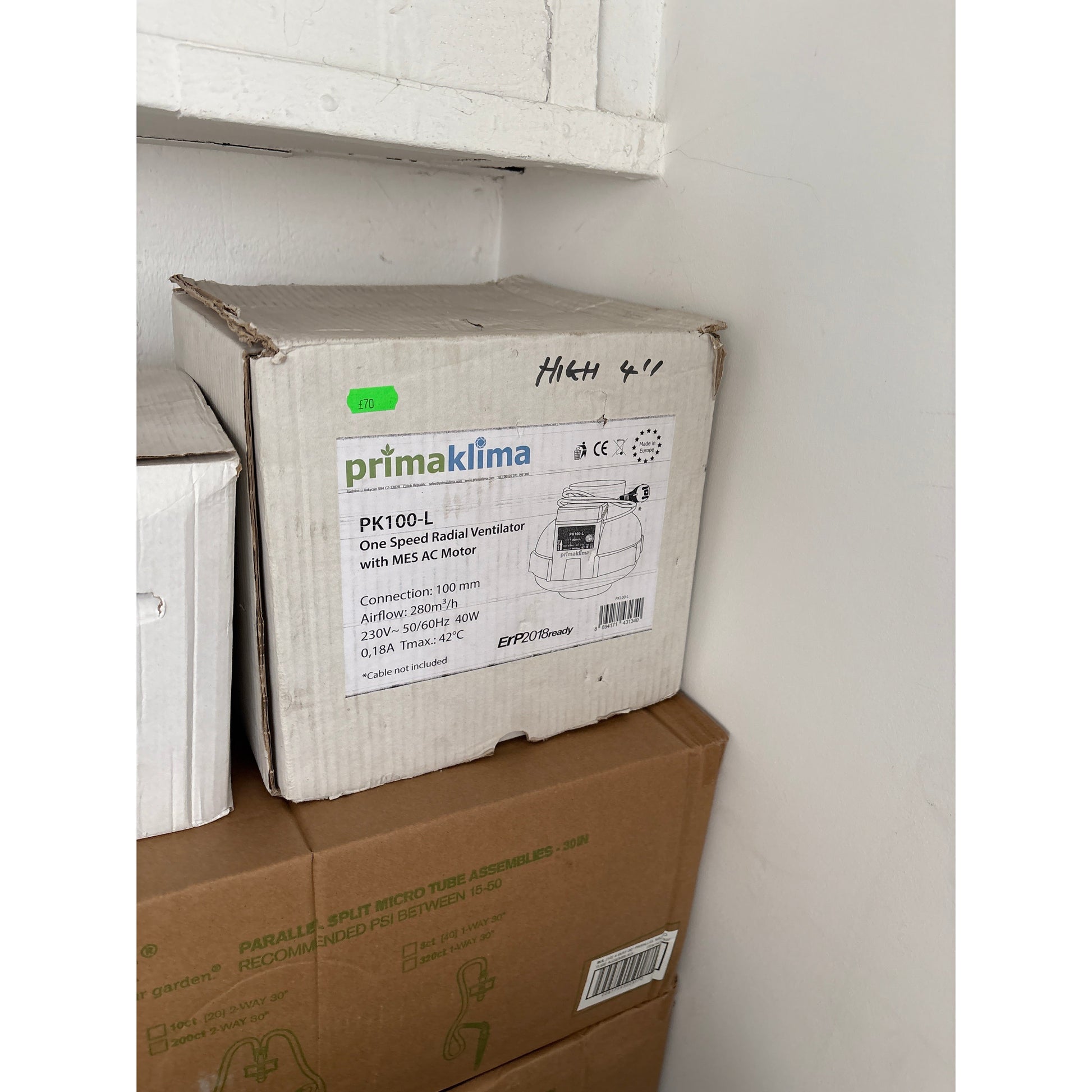 Prima Klima Fan - 4" PK100-L/ 280m3/h